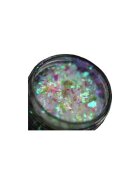 KAJOL Beauty Pigment fulgi PK118 translucid cu irizatii verzi-violet deschis-champagne-rose pentru machiaj - 1g