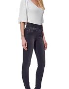 Kaporal Pantaloni jeggings dama negru - talie inalta - lungi - bumbac -