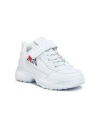 Kappa Pantofi sport copii Piele ecologica - Alb