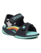 Kappa Sandale copii - 302734269 - Piele ecologica - Albastru marin -