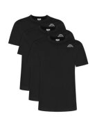 Kappa Set 3 tricouri barbati - negru - 100% bumbac