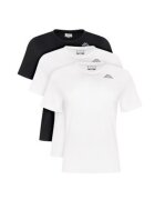 Kappa Set 3 tricouri dama - alb - negru - 100% bumbac