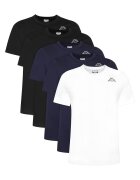 Kappa Set tricouri barbatesti alb - negru - bleumarin - bumbac