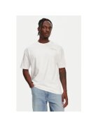 Kappa Tricou barbati 361Q6XW - Bumbac organic - Alb - Alb