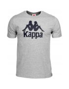Kappa Tricou sport Bumbac - Alb - Gri
