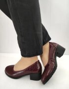 Karisma Pantofi Casual Dama 60011B 23-O Bordo Croco - Bordo - Visiniu
