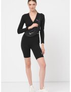 Karl Kani Bluza crop petrecuta - Negru