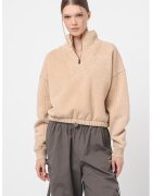 Karl Kani Bluza de trening cu fermoar scurt - Bej