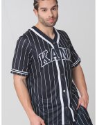 Karl Kani Camasa cu model si maneci scurte - Negru/Alb optic