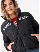 Karl Kani Geaca cu logo si fermoar - Alb/Negru