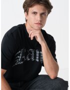 Karl Kani Tricou cu imprimeu logo - Alb/Negru/Negru stins