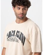 Karl Kani Tricou cu imprimeu logo - Negru/Bej