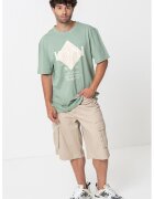 Karl Kani Tricou cu imprimeu logo - Verde deschis/Bej deschis