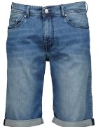 Karl Lagerfeld Bermude de denim cu terminatie pliabila - Albastru