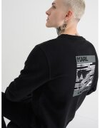 Karl Lagerfeld Bluza de trening cu imprimeu pe partea din spate - Negru