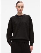 Karl Lagerfeld Bluza de trening cu nituri - Negru