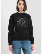 Karl Lagerfeld Bluza de trening din bumbac organic cu logo - Negru