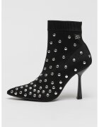 Karl Lagerfeld Botine cu toc si varf ascutit - Negru