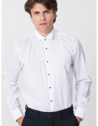 Karl Lagerfeld Camasa uni din bumbac - Alb optic