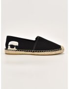 Karl Lagerfeld Espadrile cu monograma - Negru