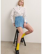 Karl Lagerfeld Fusta-pantalon din denim cu buzunare - Albastru pastel