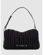 Karl Lagerfeld Geanta de umar cu aspect impletit - Negru