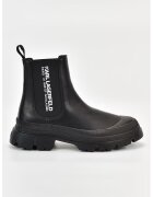Karl Lagerfeld Ghete Chelsea cu imprimeu logo - Negru