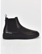 Karl Lagerfeld Ghete Chelsea din piele - Negru
