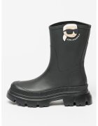 Karl Lagerfeld Ghete cu logo Trekka Rubber - Negru