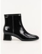 Karl Lagerfeld Ghete de piele cu toc masiv - Negru