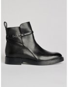 Karl Lagerfeld Ghete din piele cu fermoar - Negru