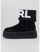 Karl Lagerfeld Ghete slip-on flatform cu logo