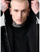 Karl Lagerfeld Hanorac cu segment cu model logo - Negru