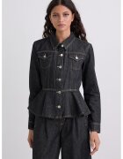Karl Lagerfeld Jacheta din denim cu buzunare aplicate - Bleumarin