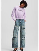 Karl Lagerfeld Jeans Blugi cargo relaxed-fit - Albastru