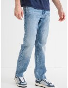 Karl Lagerfeld Jeans Blugi drepti cu aspect decolorat - Albastru melange