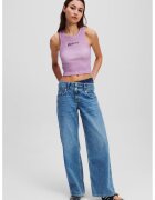 Karl Lagerfeld Jeans Blugi relaxed-fit din bumbac organic - Albastru pastel