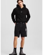 Karl Lagerfeld Jeans Blugi scurti relaxed-fit - Negru