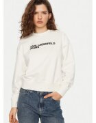 Karl Lagerfeld Jeans Bluza dama - 304583247 - Bumbac organic - Alb - Alb