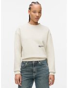 Karl Lagerfeld Jeans Bluza de trening cu logo - Alb fildes