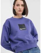 Karl Lagerfeld Jeans Bluza de trening de bumbac organic cu logo - Violet