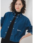 Karl Lagerfeld Jeans Camasa de denim cu capse - Albastru inchis