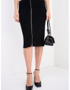 Karl Lagerfeld Jeans Fusta midi tricotata - Alb/Negru