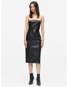 Karl Lagerfeld Jeans Rochie din piele ecologica fara bretele - Negru