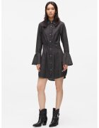 Karl Lagerfeld Jeans Rochie evazata din denim - Gri antracit