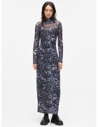 Karl Lagerfeld Jeans Rochie maxi transparenta - Alb/Albastru