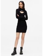 Karl Lagerfeld Jeans Rochie mini cu detaliu cu logo - Negru