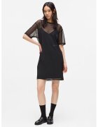 Karl Lagerfeld Jeans Rochie mini cu strat exterior din plasa - Negru