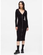 Karl Lagerfeld Jeans Rochie tricotata fin cu croiala bodycon - Negru