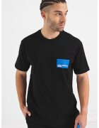 Karl Lagerfeld Jeans Tricou regular fit de bumbac organic - Negru/Albastru royal/Alb optic